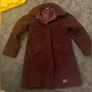 Nike Teddy jacket maroon
